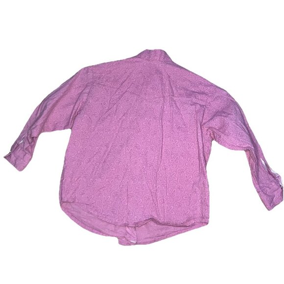 Vintage Panhandle Pearl Snap Shirt Girls Size Small Pink Paisley Cowgirl Western - Picture 4 of 6